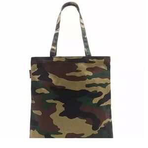 J.Crew Reusable Everyday Canvas Tote in Camo - Stylish and Durable Bag - NWT